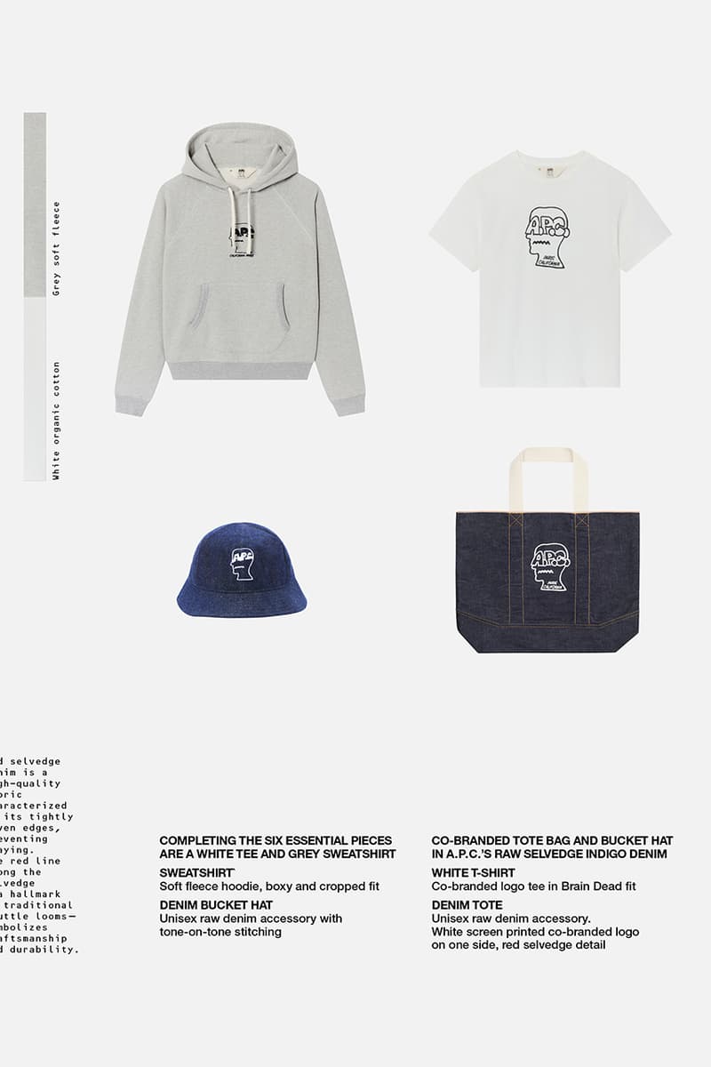 アー・ペー・セーがブレイン デッドとのカプセルコレクションを発売 a p c brain dead collab collection release info